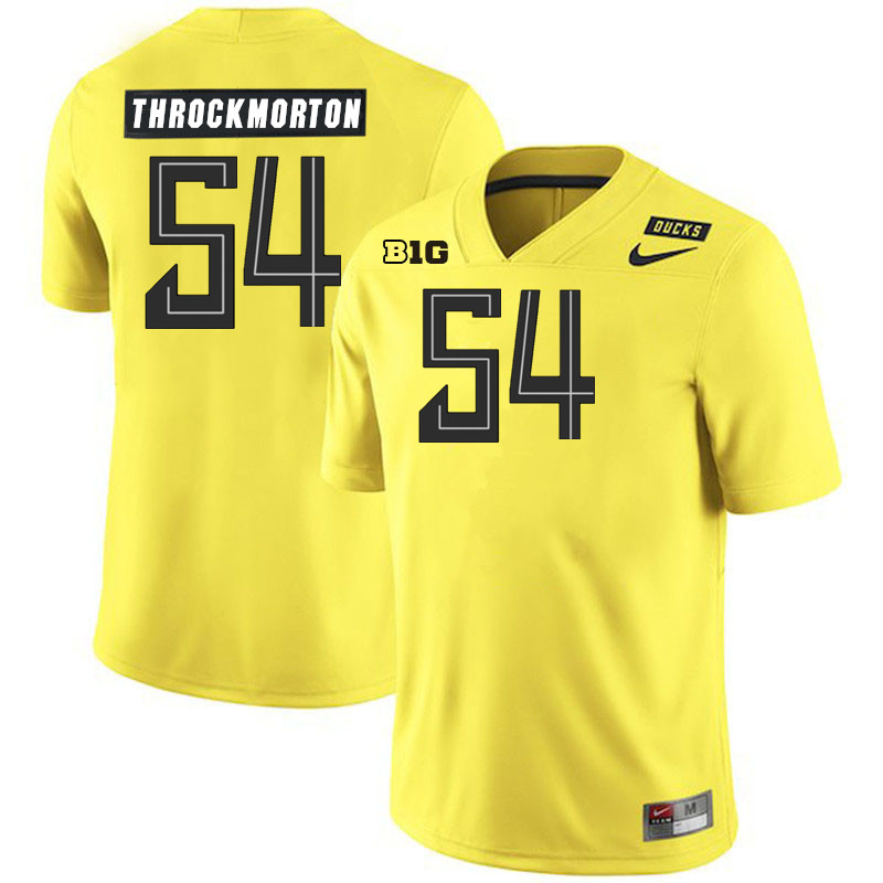 Calvin Throckmorton Oregon Jersey,Oregon Ducks Football Uniforms Youth-Alternate Yellow